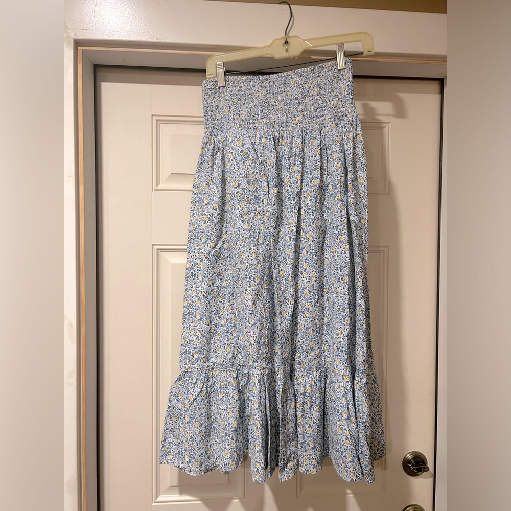 Universal Thread 100% Cotton Floral Maxi Skirt